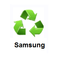 Recycling Symbol on Samsung