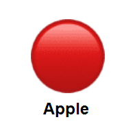 Red Circle on Apple iOS