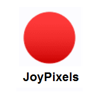 Red Circle on JoyPixels