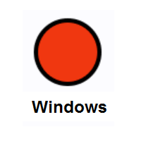 Red Circle on Microsoft Windows