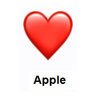 Red Heart on Apple iOS
