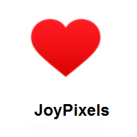 Red Heart on JoyPixels