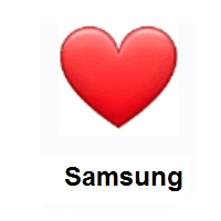 Red Heart on Samsung