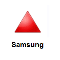 Red Triangle Pointed Up on Samsung