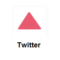 Red Triangle Pointed Up on Twitter Twemoji