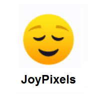 Relieved Face on JoyPixels
