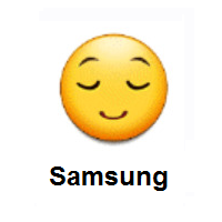 Relieved Face on Samsung
