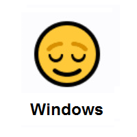 Relieved Face on Microsoft Windows