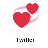 Revolving Hearts on Twitter Twemoji