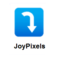 Right Arrow Curving Down on JoyPixels