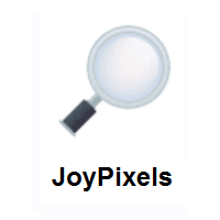Right-Pointing Magnifying Glass: Tilted Right on JoyPixels