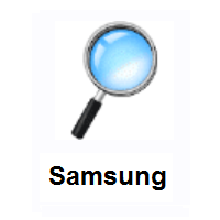 Right-Pointing Magnifying Glass: Tilted Right on Samsung