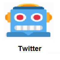 Robot on Twitter Twemoji