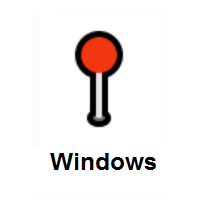 Round Pushpin on Microsoft Windows