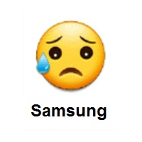 Sad But Relieved Face on Samsung
