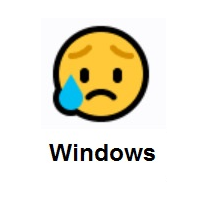 Sad But Relieved Face on Microsoft Windows