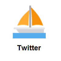 Sailboat on Twitter Twemoji