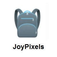 School Backpack on JoyPixels
