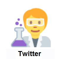 Scientist on Twitter Twemoji