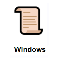 Scroll on Microsoft Windows