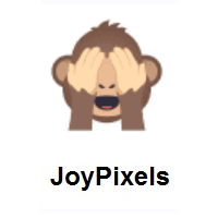 Mizaru- See-No-Evil Monkey on JoyPixels