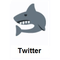 Shark on Twitter Twemoji