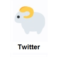 Sheep on Twitter Twemoji