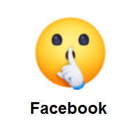 Shushing Face on Facebook
