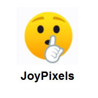 Shushing Face on JoyPixels