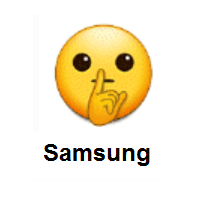 Shushing Face on Samsung