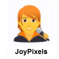 Singer on JoyPixels