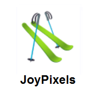 Skis on JoyPixels