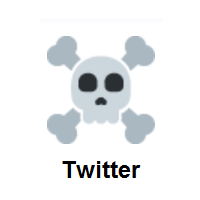Skull and Crossbones on Twitter Twemoji