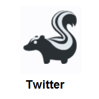Skunk on Twitter Twemoji