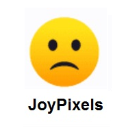 Slightly Frowning Face on JoyPixels
