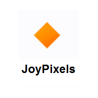 Small Orange Diamond on JoyPixels