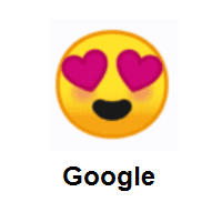 Smiling Face with Heart-Eyes on Google Android