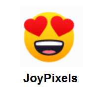 Smiling Face with Heart-Eyes on JoyPixels