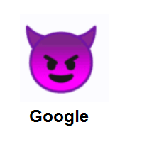 Devil: Smiling Face With Horns on Google Android