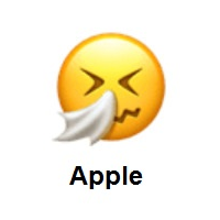 Sneezing Face on Apple iOS