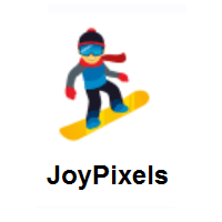 Snowboarder on JoyPixels