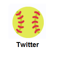 Softball on Twitter Twemoji
