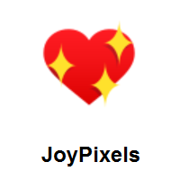 Sparkling Heart on JoyPixels