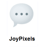 Speech Balloon on JoyPixels