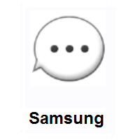 Speech Balloon on Samsung