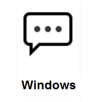 Speech Balloon on Microsoft Windows