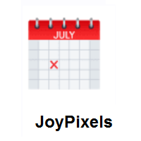 Spiral Calendar on JoyPixels