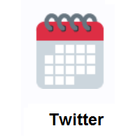 Spiral Calendar on Twitter Twemoji