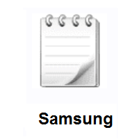 Spiral Notepad on Samsung
