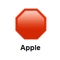 Stop Sign on Apple iOS